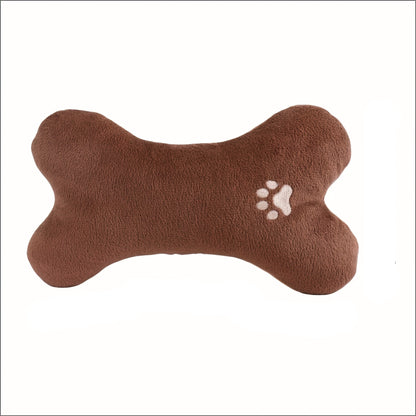 Bone-Shaped Plush Pet Pillow for Small to Medium Dogs & Cats – Washable Comfort