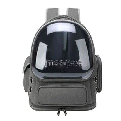 Breathable Pet Travel Backpack with Transparent Window for Cats and Small Dogs – Durable Oxford Material, 42x27x34 cm