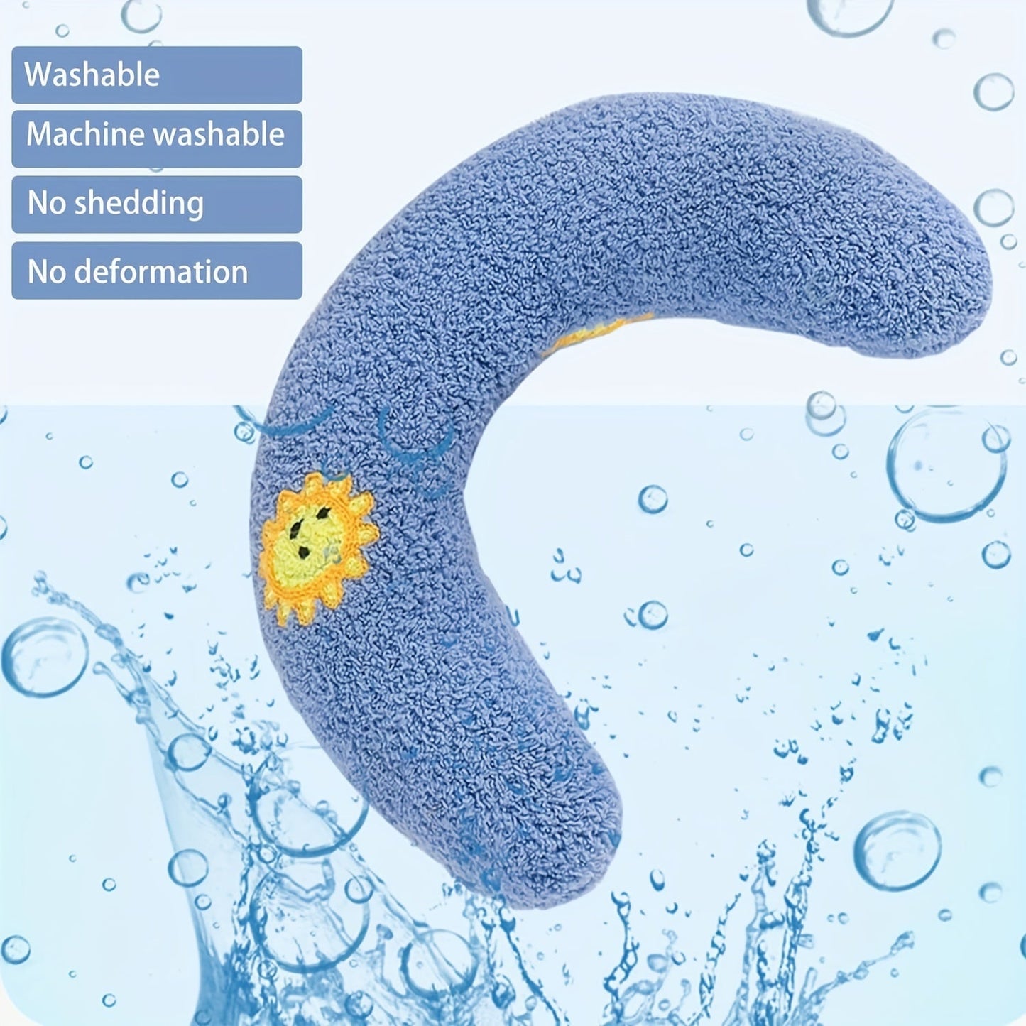 Calming Plush Dog Neck Pillow for Small Dogs – Ergonomic Sleep Support