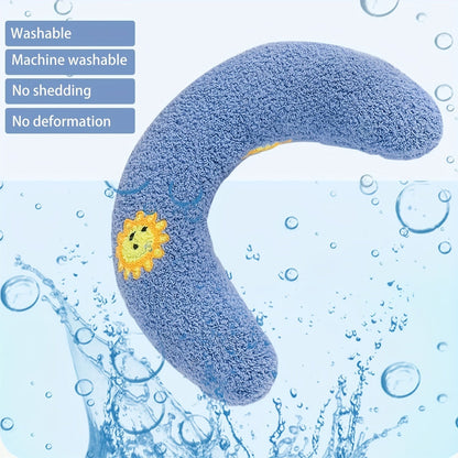 Calming Plush Dog Neck Pillow for Small Dogs – Ergonomic Sleep Support