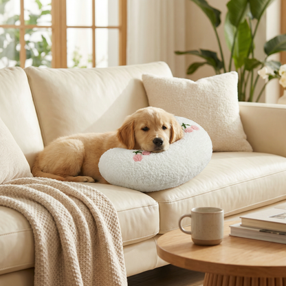 Ergonomic Dog Neck Support Pillow for Restful Sleep – Soft Plush Design