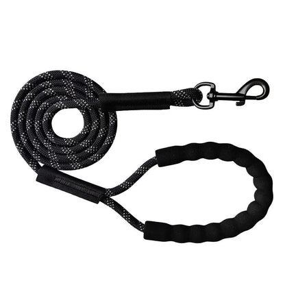 Extra Long Reflective Dog Leash – Durable Nylon, Comfortable Foam Handle, Ideal for Training and Walking, Available in 10m, 15m, 20m