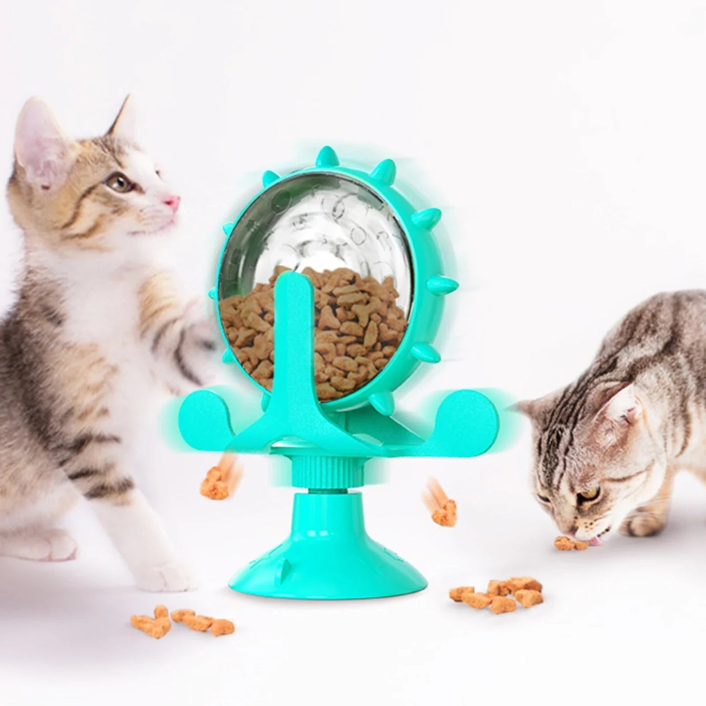 Interactive Ferris Wheel Treat Dispenser for Cats and Small Dogs – Multifunctional Toy for Slower Eating and Mental Stimulation