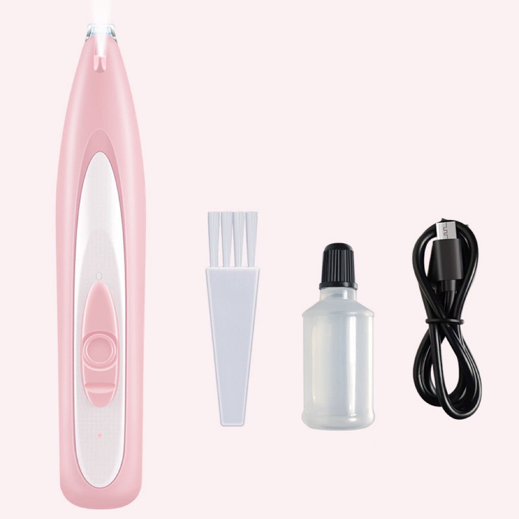 LED Pet Trimmer with Ultra-Low Noise Technology – Stainless Steel Clipper for Safe Grooming and Precise Trims