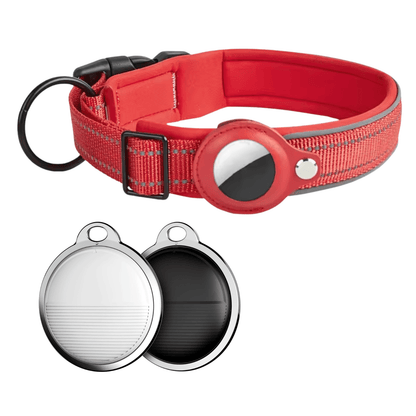 SmartTag Mini Tracker with Reflective Collar for iOS – Pet Locator Device