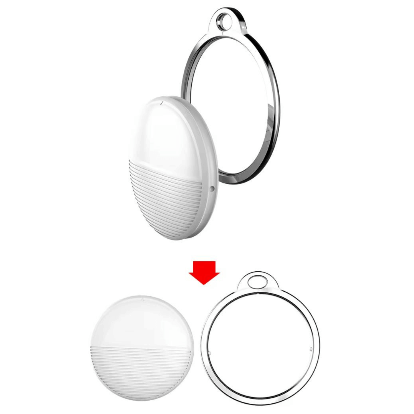SmartTag Mini Tracker with Reflective Collar for iOS – Pet Locator Device